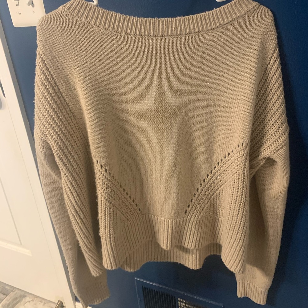 Tan sweater, fits medium